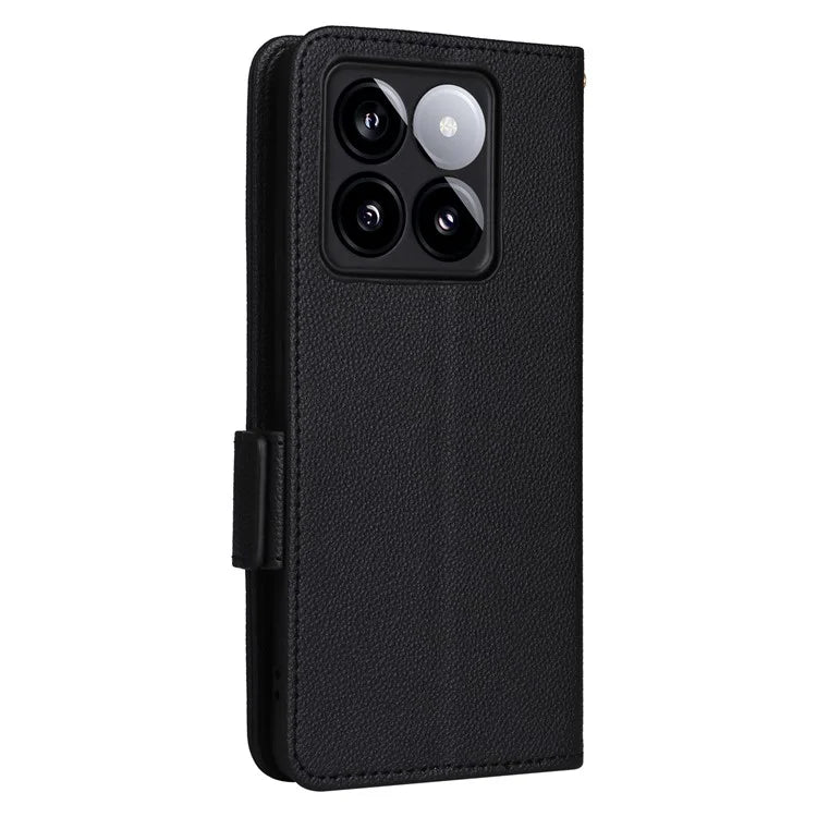 For Xiaomi 14T Case Litchi Texture PU Leather Wallet Flip Phone Cover