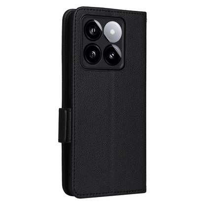 For Xiaomi 14T Case Litchi Texture PU Leather Wallet Flip Phone Cover