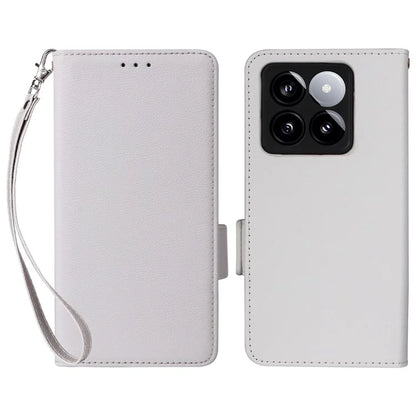 For Xiaomi 14T Case Litchi Texture PU Leather Wallet Flip Phone Cover