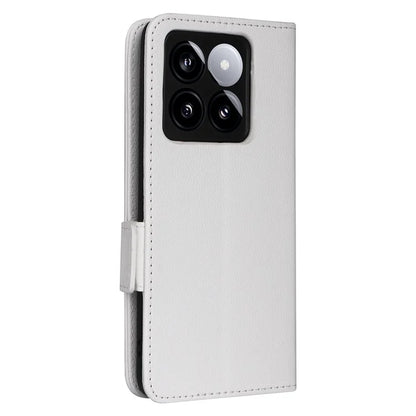 For Xiaomi 14T Case Litchi Texture PU Leather Wallet Flip Phone Cover