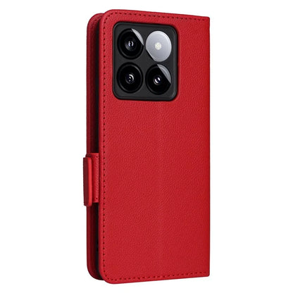 For Xiaomi 14T Case Litchi Texture PU Leather Wallet Flip Phone Cover