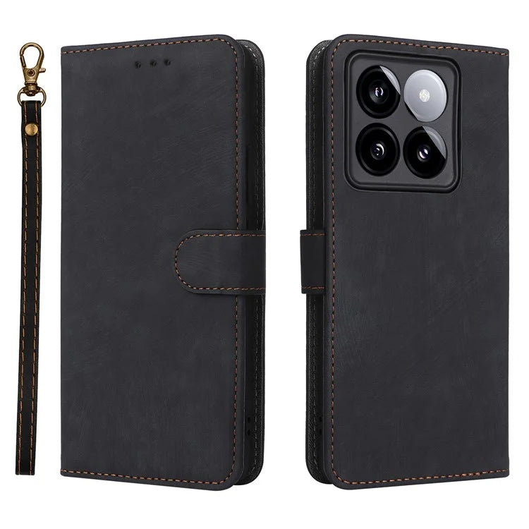For Xiaomi 14T Pro Wallet Case RFID Blocking PU Leather Cover Stand View