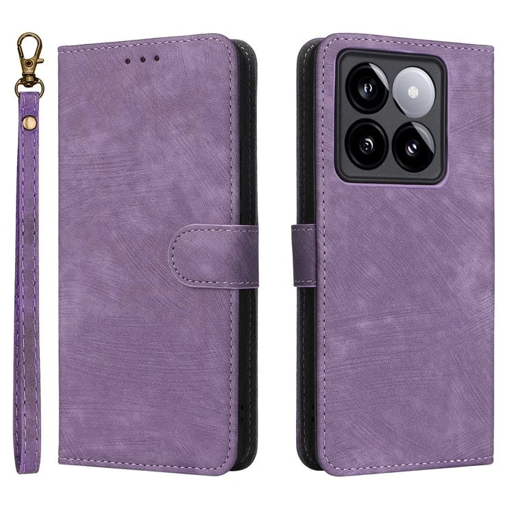 For Xiaomi 14T Pro Wallet Case RFID Blocking PU Leather Cover Stand View