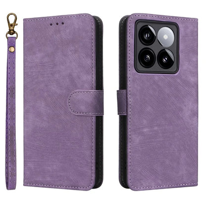 For Xiaomi 14T Pro Wallet Case RFID Blocking PU Leather Cover Stand View