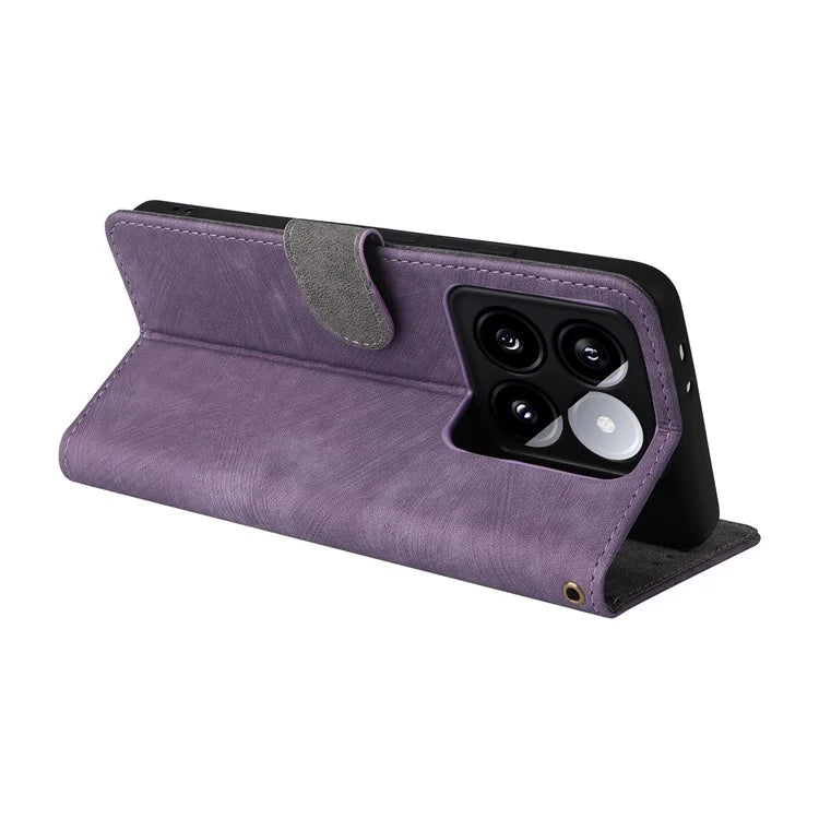 For Xiaomi 14T Pro Wallet Case RFID Blocking PU Leather Cover Stand View