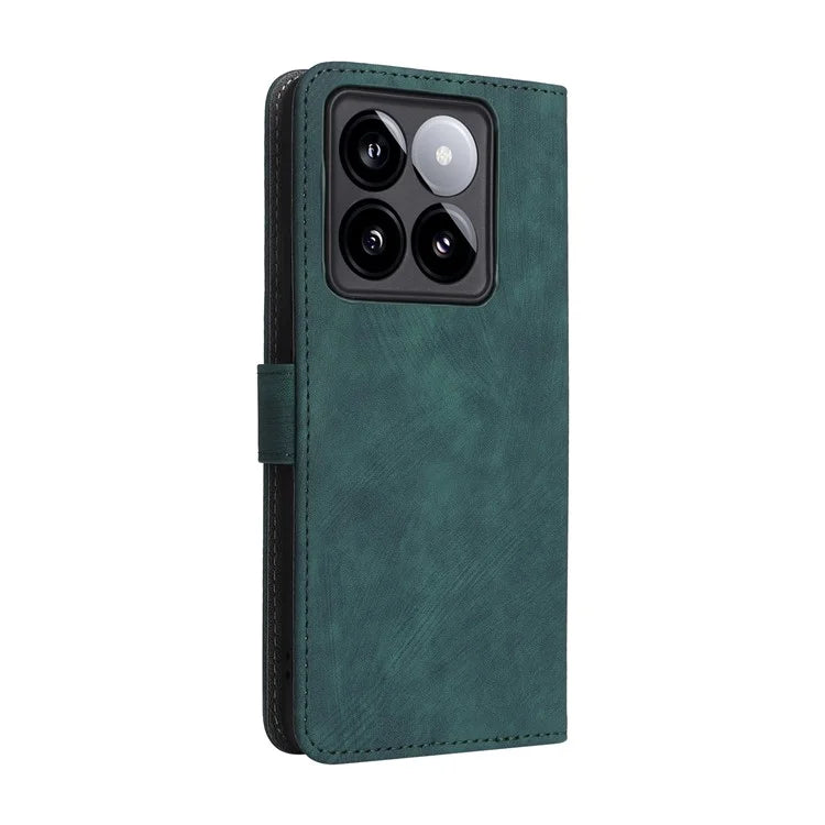 For Xiaomi 14T Pro Wallet Case RFID Blocking PU Leather Cover Stand View