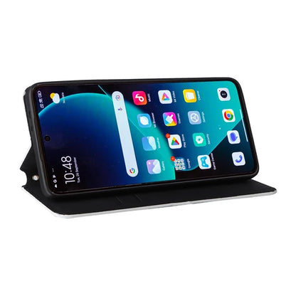 For Xiaomi 14T Pro Wallet Case Rhombus Imprinted Leather Phone Cover