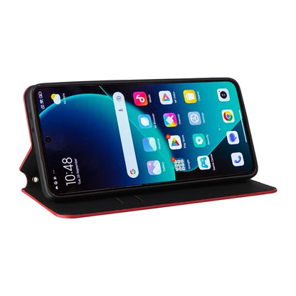 For Xiaomi 14T Pro Wallet Case Rhombus Imprinted Leather Phone Cover