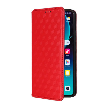 For Xiaomi 14T Pro Wallet Case Rhombus Imprinted Leather Phone Cover