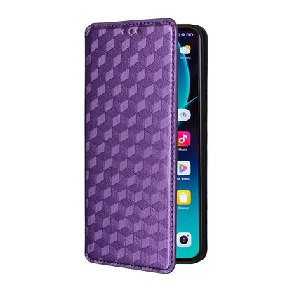 For Xiaomi 14T Pro Wallet Case Rhombus Imprinted Leather Phone Cover