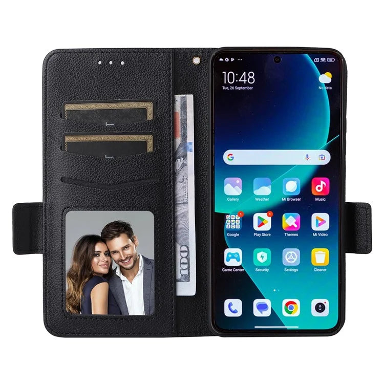 For Xiaomi 14T Pro Case Litchi Texture PU Leather Wallet Flip Phone Cover