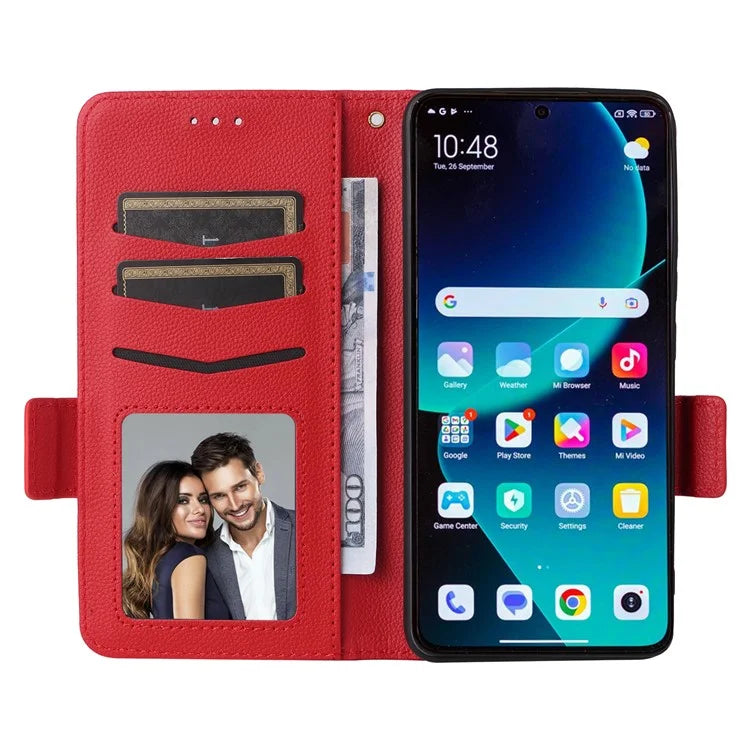 For Xiaomi 14T Pro Case Litchi Texture PU Leather Wallet Flip Phone Cover