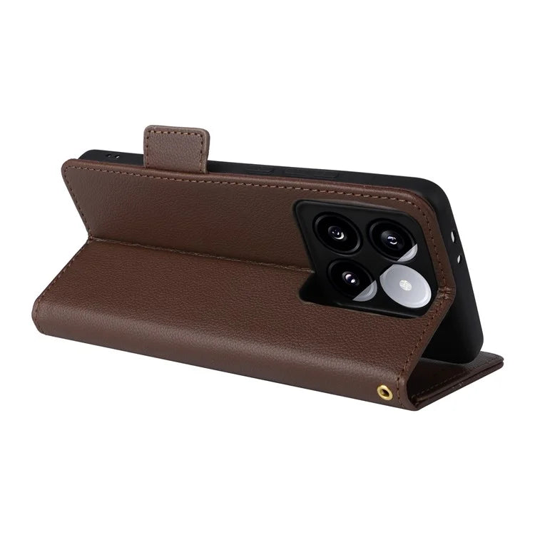 For Xiaomi 14T Pro Case Litchi Texture PU Leather Wallet Flip Phone Cover