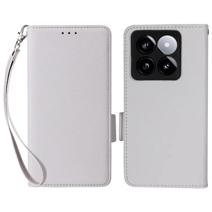 For Xiaomi 14T Pro Case Litchi Texture PU Leather Wallet Flip Phone Cover