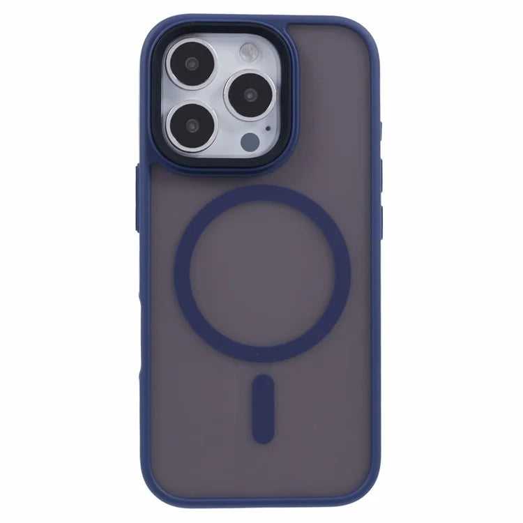 For iPhone 16 Pro Case Compatible with MagSafe TPU+PC Rubberized Finish Phone Cover