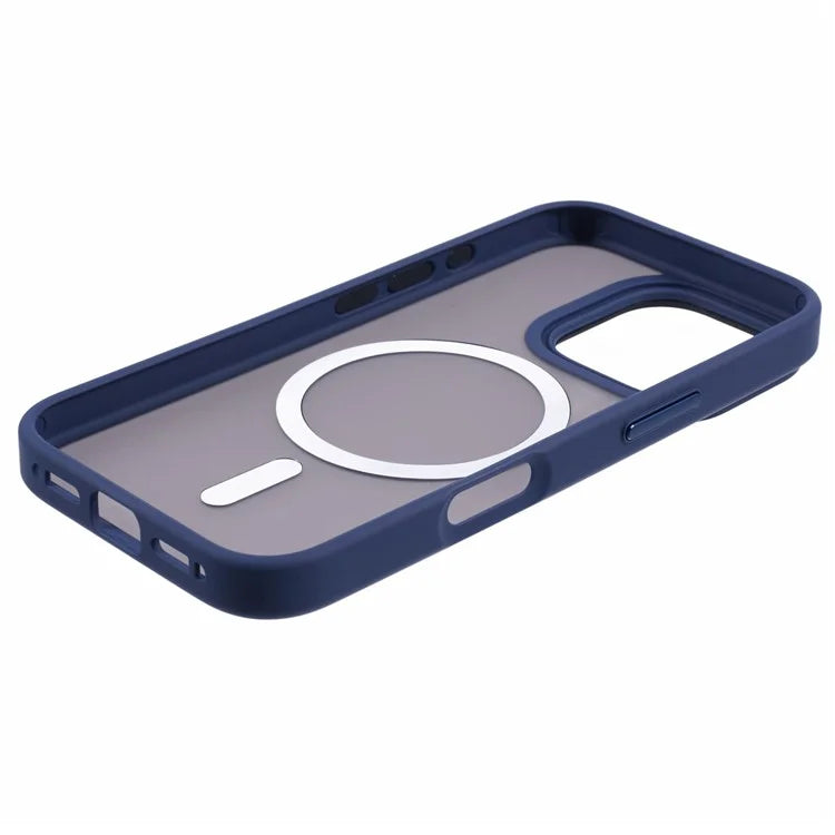 For iPhone 16 Pro Case Compatible with MagSafe TPU+PC Rubberized Finish Phone Cover