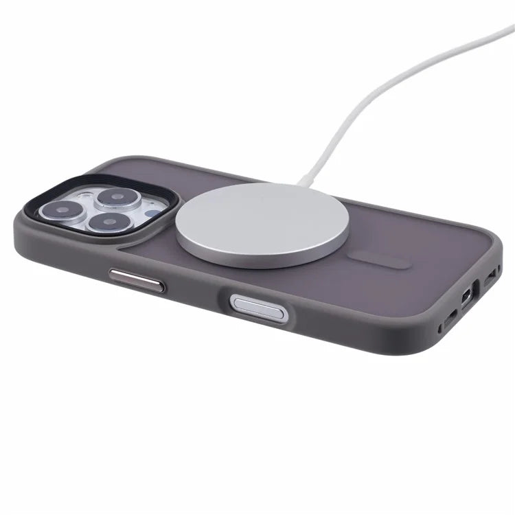 For iPhone 16 Pro Case Compatible with MagSafe TPU+PC Rubberized Finish Phone Cover