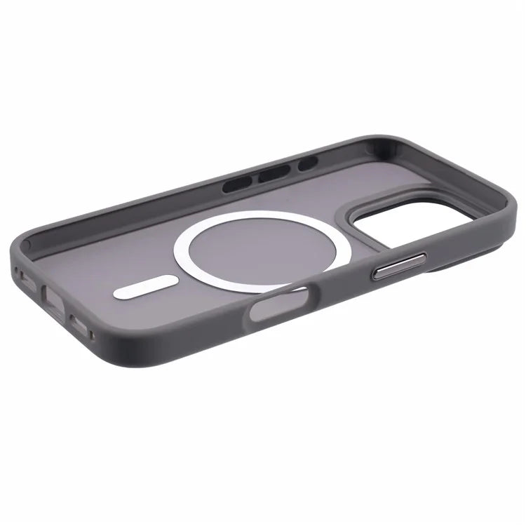 For iPhone 16 Pro Case Compatible with MagSafe TPU+PC Rubberized Finish Phone Cover