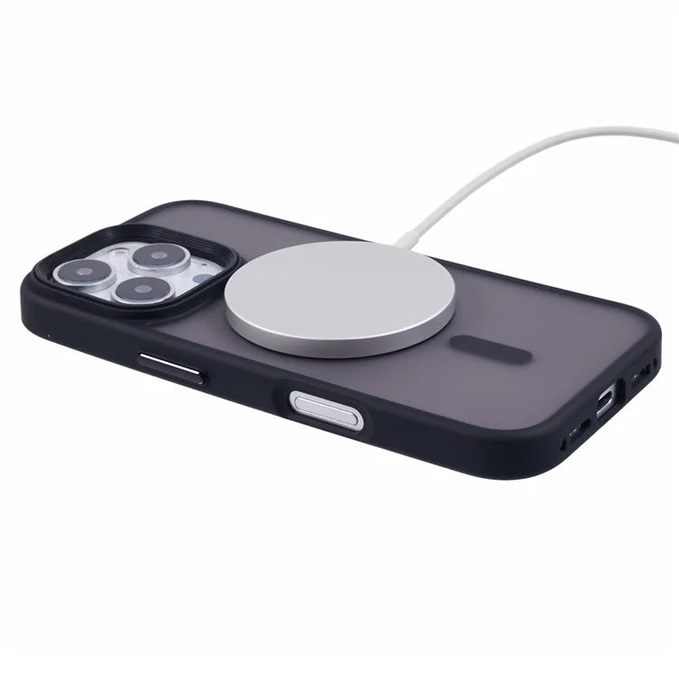 For iPhone 16 Pro Case Compatible with MagSafe TPU+PC Rubberized Finish Phone Cover