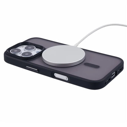 For iPhone 16 Pro Case Compatible with MagSafe TPU+PC Rubberized Finish Phone Cover
