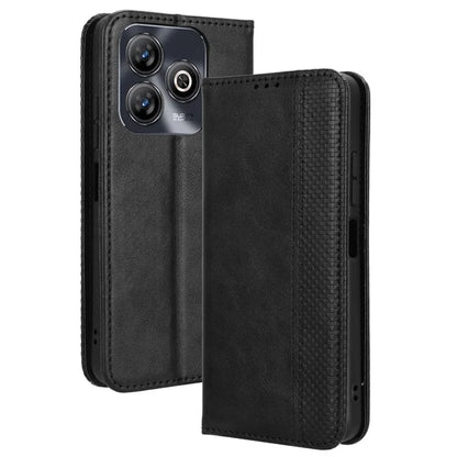 For ZTE Blade A75 4G Leather Case Wallet Stand Retro Texture Phone Cover