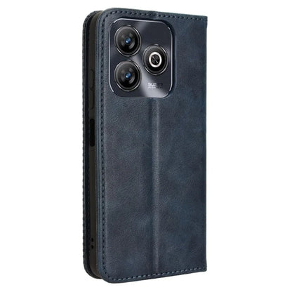 For ZTE Blade A75 4G Leather Case Wallet Stand Retro Texture Phone Cover