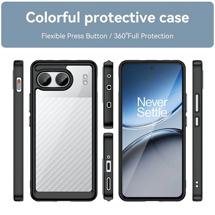For OnePlus Nord 4 Shockproof Case TPU +Acrylic Protective Clear Phone Cover