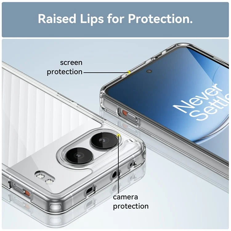 For OnePlus Nord 4 Shockproof Case TPU +Acrylic Protective Clear Phone Cover