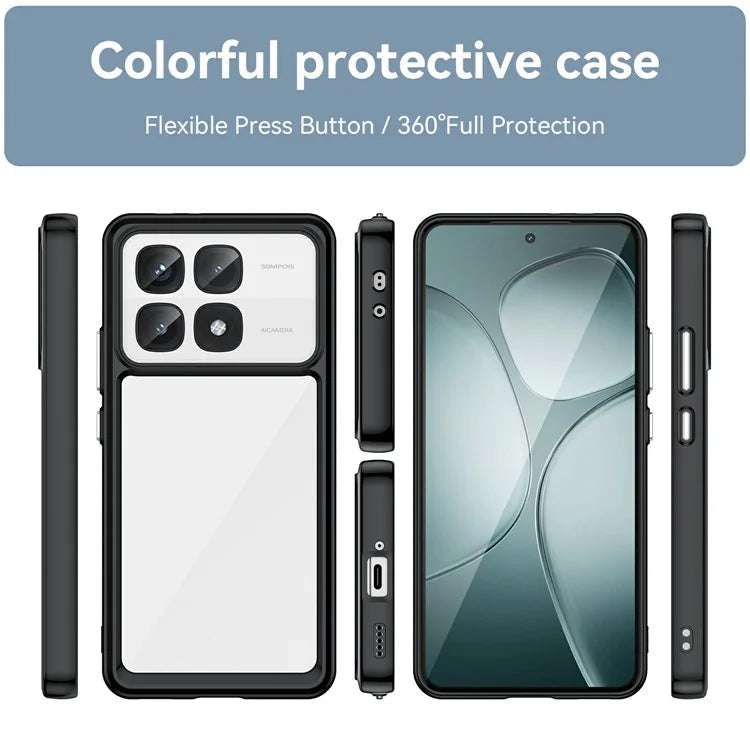 For Xiaomi Redmi K70 Ultra Shockproof Case TPU +Acrylic Protective Clear Phone Cover