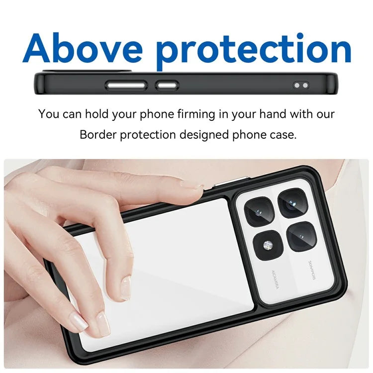 For Xiaomi Redmi K70 Ultra Shockproof Case TPU +Acrylic Protective Clear Phone Cover