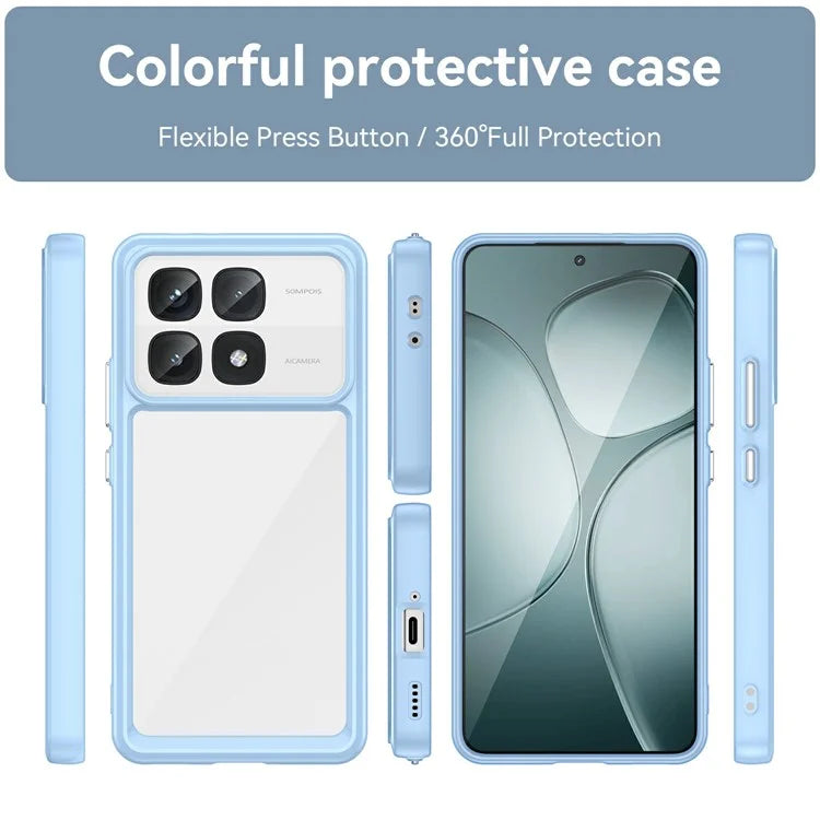 For Xiaomi Redmi K70 Ultra Shockproof Case TPU +Acrylic Protective Clear Phone Cover