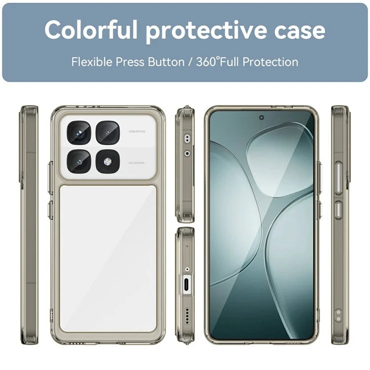 For Xiaomi Redmi K70 Ultra Shockproof Case TPU +Acrylic Protective Clear Phone Cover