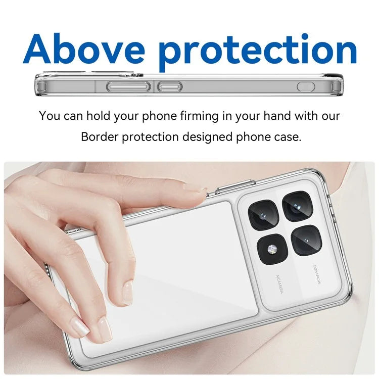 For Xiaomi Redmi K70 Ultra Shockproof Case TPU +Acrylic Protective Clear Phone Cover
