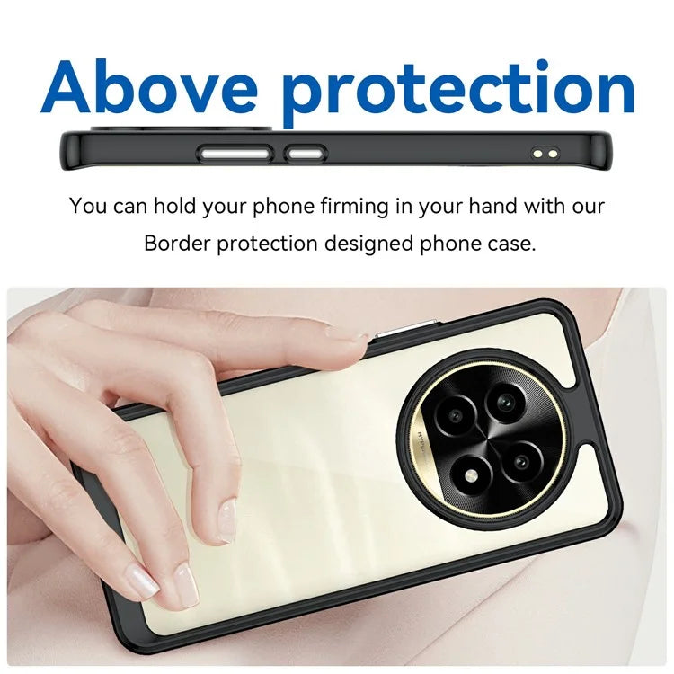 For Realme 13 Pro 5G / 13 Pro+ 5G Shockproof Case TPU +Acrylic Protective Clear Phone Cover