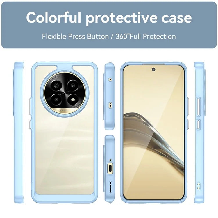 For Realme 13 Pro 5G / 13 Pro+ 5G Shockproof Case TPU +Acrylic Protective Clear Phone Cover