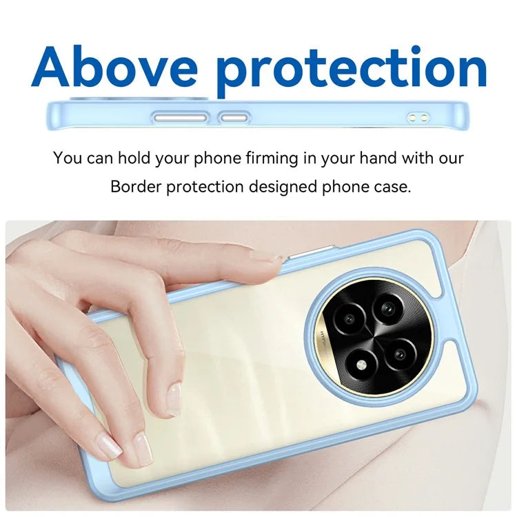 For Realme 13 Pro 5G / 13 Pro+ 5G Shockproof Case TPU +Acrylic Protective Clear Phone Cover