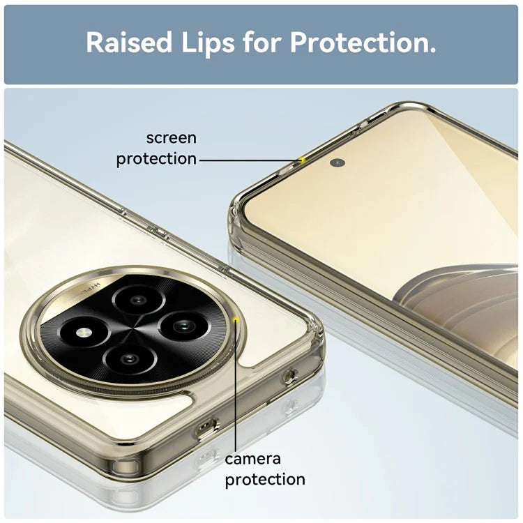 For Realme 13 Pro 5G / 13 Pro+ 5G Shockproof Case TPU +Acrylic Protective Clear Phone Cover