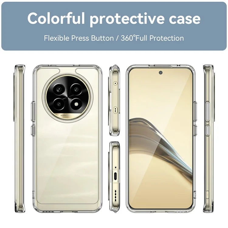 For Realme 13 Pro 5G / 13 Pro+ 5G Shockproof Case TPU +Acrylic Protective Clear Phone Cover