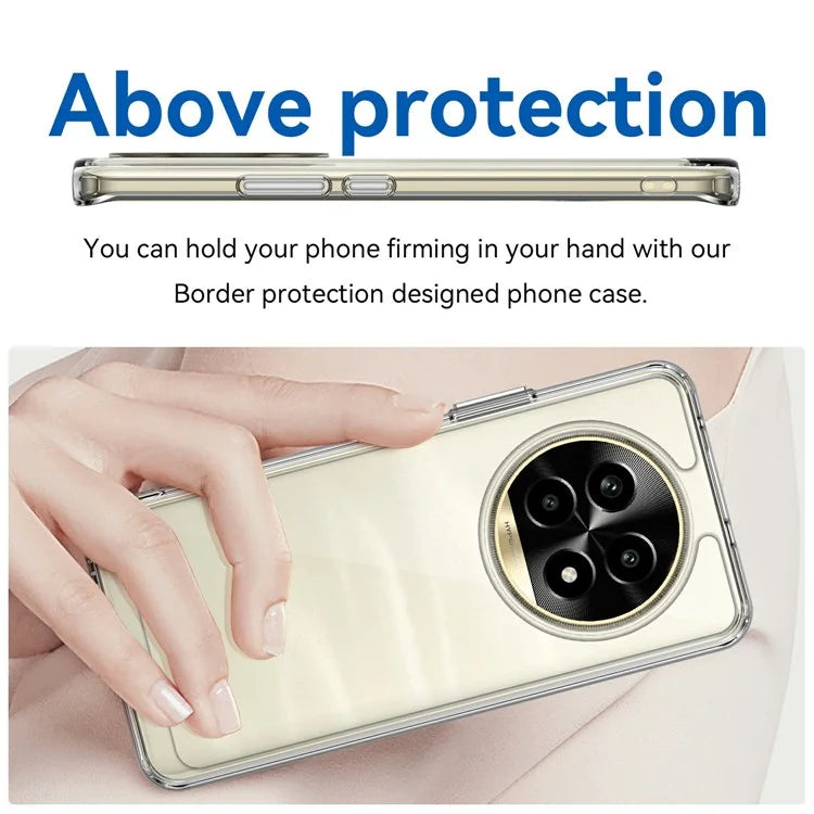 For Realme 13 Pro 5G / 13 Pro+ 5G Shockproof Case TPU +Acrylic Protective Clear Phone Cover