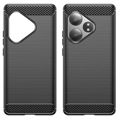 For Realme GT Neo6 5G / GT 6T 5G /  GT 6 5G Case Carbon Fiber Texture TPU Brushed Phone Cover
