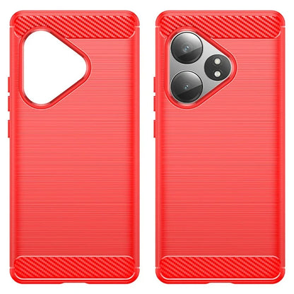 For Realme GT Neo6 5G / GT 6T 5G /  GT 6 5G Case Carbon Fiber Texture TPU Brushed Phone Cover