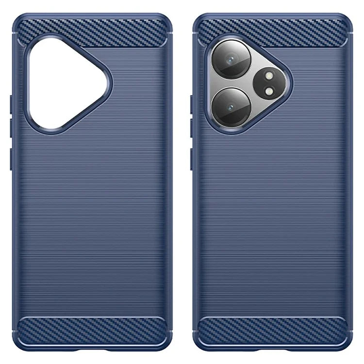 For Realme GT Neo6 5G / GT 6T 5G /  GT 6 5G Case Carbon Fiber Texture TPU Brushed Phone Cover