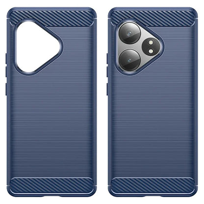 For Realme GT Neo6 5G / GT 6T 5G /  GT 6 5G Case Carbon Fiber Texture TPU Brushed Phone Cover