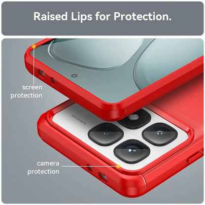 For Xiaomi Redmi K70 Ultra Case Carbon Fiber Texture TPU Brushed Phone Cover