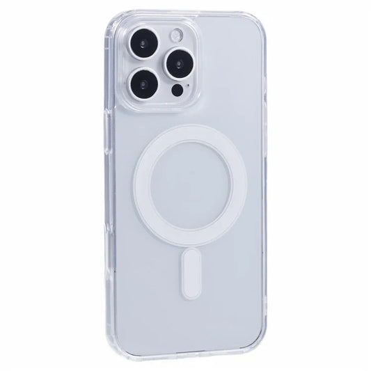 For iPhone 16 Pro Max Clear Case Acrylic+TPU Phone Cover Compatible with MagSafe