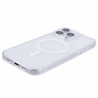 For iPhone 16 Pro Clear Case Acrylic+TPU Phone Cover Compatible with MagSafe