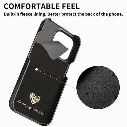 Y5 For iPhone 16 Pro Case Litchi Texture Leather+TPU Slim Phone Cover