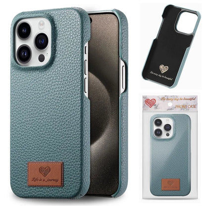 Y5 For iPhone 16 Pro Case Litchi Texture Leather+TPU Slim Phone Cover