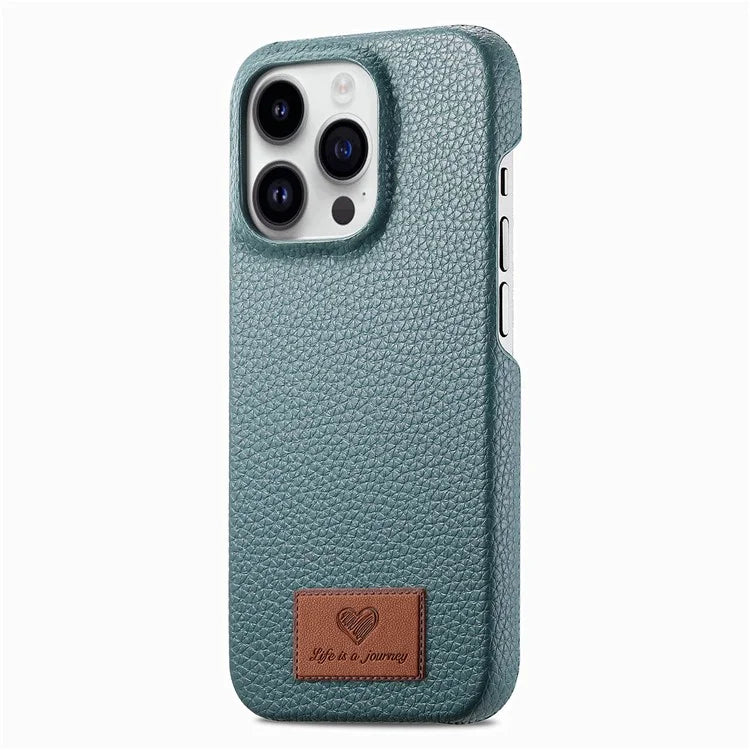 Y5 For iPhone 16 Pro Case Litchi Texture Leather+TPU Slim Phone Cover