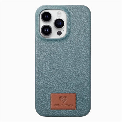 Y5 For iPhone 16 Pro Case Litchi Texture Leather+TPU Slim Phone Cover